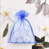 Sacs en organza 15 x 20 cm - bleu Moyens sachets 15x20 cm