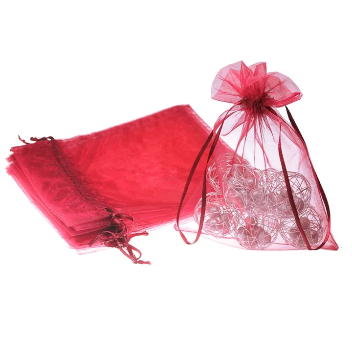 Sacs en organza 15 x 20 cm - bordeaux Sacs en organza