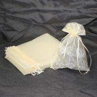 Sacs en organza 15 x 20 cm - ivoire Bougies