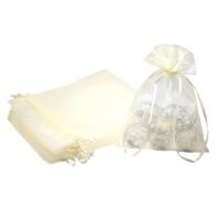 Sacs en organza 15 x 20 cm - ivoire Savons