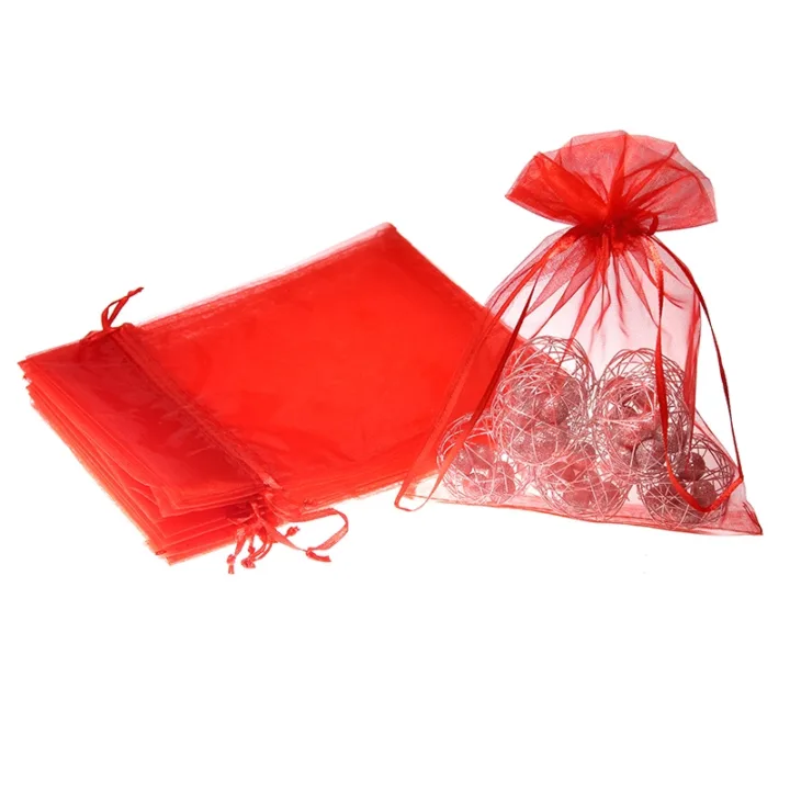 Sacs en organza 15 x 20 cm - rouge Sacs en organza