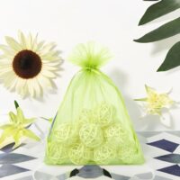 Sacs en organza 15 x 20 cm - vert Moyens sachets 15x20 cm