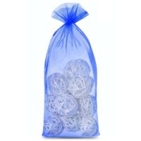 Sacs en organza 16 x 37 cm - bleu Sacs bleu