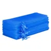 Sacs en organza 16 x 37 cm - bleu Décorations d’intérieur