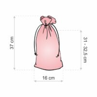 Sacs en organza 16 x 37 cm - bleu Lifehack – idées malines