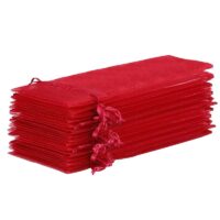 Sacs en organza 16 x 37 cm - bordeaux Moyens sachets 16x37 cm