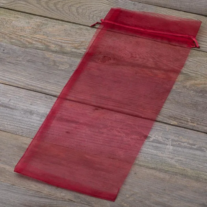 Sacs en organza 16 x 37 cm - bordeaux Décorations d’intérieur