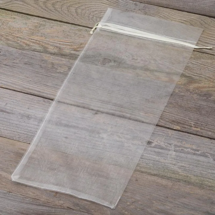 Sacs en organza 16 x 37 cm - ivoire Saint Valentin