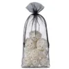 Sacs en organza 16 x 37 cm - noir Moyens sachets 16x37 cm