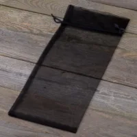 Sacs en organza 16 x 37 cm - noir Décorations d’intérieur