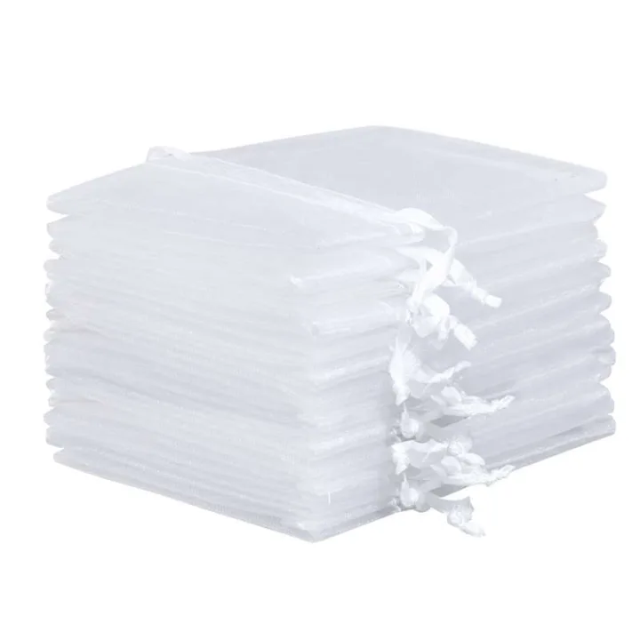 Sacs en organza 18 x 24 cm - blanc Vêtements et sous-vêtements