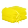 Sacs en organza 18 x 24 cm - jaune Saint Valentin