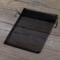 Sacs en organza 18 x 24 cm - noir Halloween