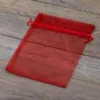 Sacs en organza 18 x 24 cm - rouge Sac de Noël