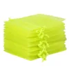 Sacs en organza 18 x 24 cm - néon vert Saint Valentin