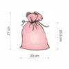 Sacs en organza 20 x 27 cm - blanc Vêtements et sous-vêtements