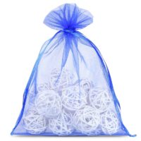 Sacs en organza 22 x 30 cm - bleu Sacs bleu