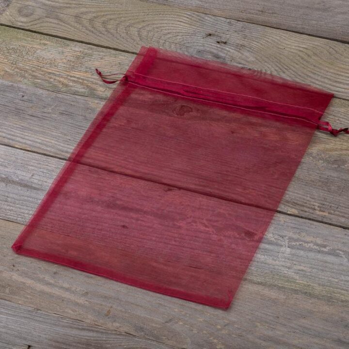 Sacs en organza 22 x 30 cm - bordeaux Sachets à fruits