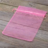 Sacs en organza 22 x 30 cm - rose Grands sacs 22x30 cm