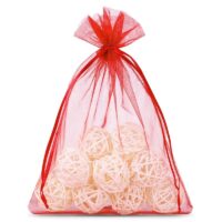 Sacs en organza 26 x 35 cm - rouge Sachets à fruits