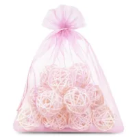 Sacs en organza 30 x 40 cm - rose clair Protection du raisin
