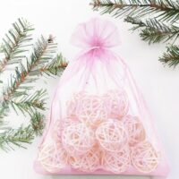 Sacs en organza 40 x 55 cm - rose clair Grands sacs 40x55 cm