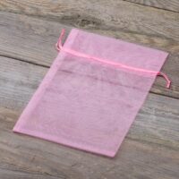 Sacs en organza 30 x 40 cm - rose clair Grands sacs 30x40 cm