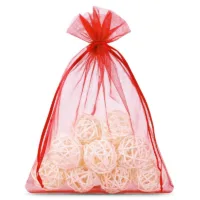 Sacs en organza 30 x 40 cm - rouge Sachets à fruits