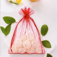 Sacs en organza 30 x 40 cm - rouge Grands sacs 30x40 cm