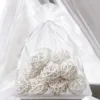 Sacs en organza 40 x 55 cm - blanc Grands sacs 40x55 cm