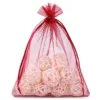 Sacs en organza 40 x 55 cm - burdeaux Grands sacs 40x55 cm