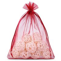 Sacs en organza 40 x 55 cm - burdeaux Grands sacs 40x55 cm