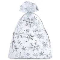 Sacs en organza 40 x 55 cm - Noël / 2 Sac de Noël