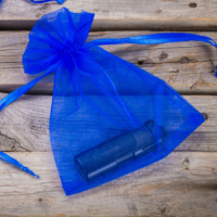 Sacs en organza 5 x 7 cm - bleu Lavande et pot-pourri