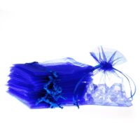 Sacs en organza 5 x 7 cm - bleu Journée de la femme