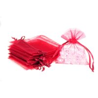 Sacs en organza 5 x 7 cm - bordeaux Sacs d'occasion