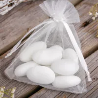 Sacs en organza 5 x 7 cm - ivoire Sacs en organza