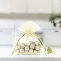 Sacs en organza 5 x 7 cm - ivoire Petits sachets