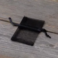 Sacs en organza 5 x 7 cm - noir Lavande et pot-pourri