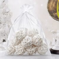 Sacs en organza 50 x 65 cm - blanc Sacs en organza