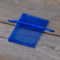 Sacs en organza 6 x 8 cm - bleu Sac de Noël