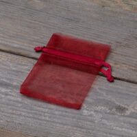 Sacs en organza 6 x 8 cm - bordeaux Saint-Valentin