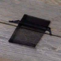 Sacs en organza 6 x 8 cm - noir Lavande et pot-pourri