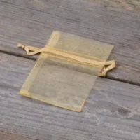 Sacs en organza 6 x 8 cm - or Lavande et pot-pourri