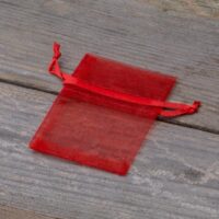 Sacs en organza 6 x 8 cm - rouge Lavande et pot-pourri