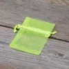 Sacs en organza 6 x 8 cm - néon vert Pâques