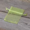 Sacs en organza 6 x 8 cm - vert Pâques