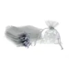 Sacs en organza 7 x 9 cm - argenté Sacs en organza