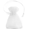Sacs en organza 7 x 9 cm (SDB) - blanc Petits sachets 7x9 cm