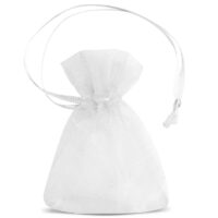 Sacs en organza 7 x 9 cm (SDB) - blanc Petits sachets 7x9 cm